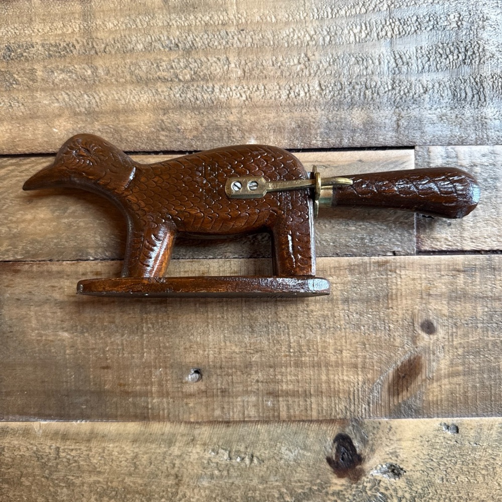 collector Vintage Brown Wooden Bird tribal dagger, sculpture southern Asia knife